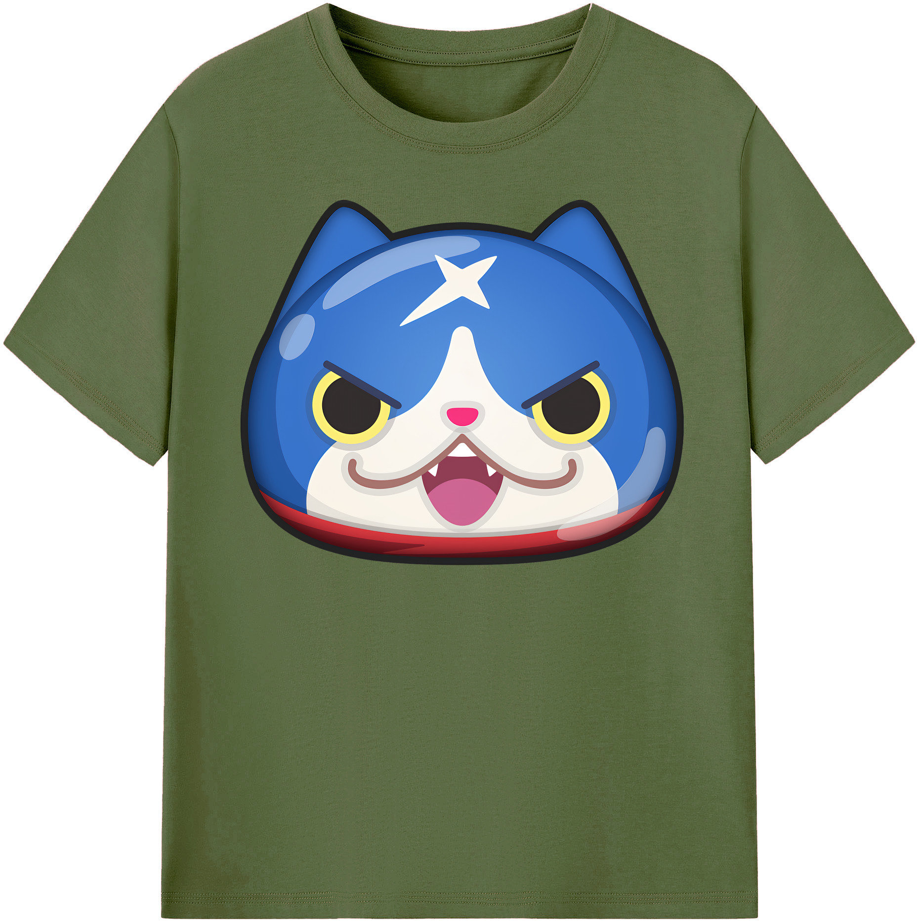 （画像用） 妖怪ウォッチ Yo-kai Watch 綿100％半袖Tシャツ（フロントプリント）